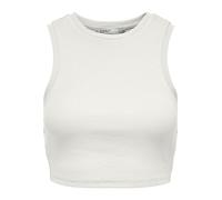 ONLY - ONLVILMA S/L CROPPED TANK TOP JRS NOOS cloud dancer - Gr. - XL
