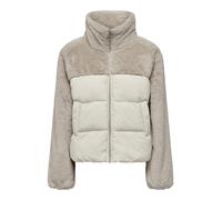 Steppjacke ONLY "ONLWANJA FUR PUFFER MIX JACKET CC OTW" Gr. XL (42), gelb (moonbeam) Damen Jacken Steppjacken (41398347-XL)