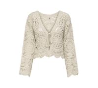 ONLY - ONLWATERLY LS CROCHET TIE CARDIGAN KNT Birch - Gr. - S
