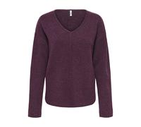 ONLY - ONLWHITNEY LIFE LS V-NECK KNT mauve wine - Gr. - S