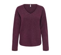 ONLY ONLWHITNEY LS V-NECK KNT Damen | MAUVE WINE | XS