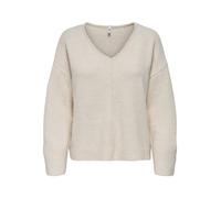 ONLY ONLWHITNEY LS V-NECK KNT Damen | PUMICE STONE | XS