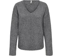 ONLY ONLWHITNEY LS V-NECK KNT Damen | MEDIUM GREY MELANGE | XL