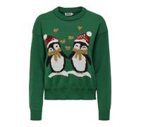 ONLY - ONLXMAS HAPPY LS O-NECK BOX KNT green jacket - Gr. - M