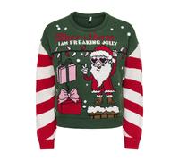 ONLY - ONLXMAS LIGHT LS O-NECK KNT Dark Green - Gr. - S