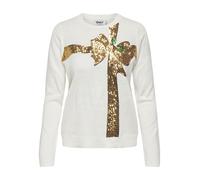 ONLY - ONLXMAS LS O-NECK MIX DETAIL BOX KNT cloud dancer - Gr. - S