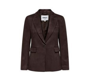 ONLY ONLYLVA LIFE L/S FAUX SUEDE BLAZER TLR Damen | BLACK COFFEE | 36