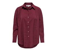 ONLY - ONLZAZIMA L/S LOOSE SHIRT WVN NOOS burgundy - Gr. - XS