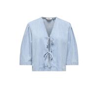 Only - ONLZOLA 3/4 DNM TIE TOP CRO Light Blue Denim - Gr. - M