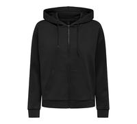 Kapuzensweatshirt ONLY PLAY "ONPLOUNGE LIFE HOOD FZ LS SWT NOOS" Gr. M (38), schwarz (black) Damen Sweatshirts (30470364-M) black