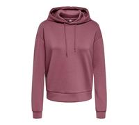 Kapuzensweatshirt ONLY PLAY "ONPLOUNGE LS HOOD SWEAT - NOOS", Damen, Gr. XS, rose braun, Sweatware, Obermaterial: 80% Polyester, 15% Viskose, 5% Elasthan, unifarben, regular fit normal, Rundhals, ange