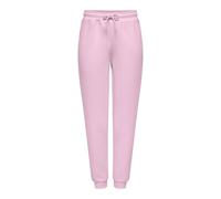 Sweathose ONLY PLAY "ONPLOUNGE HW SWEAT PNT - NOOS", Damen, Gr. S, N-Gr, bonbon, Sweatware, Obermaterial: 80% Polyester, 15% Viskose, 5% Elasthan, unifarben, regular fit knöchellang, Hosen Sweathose,