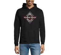Only Our Individual Faith In Freedom Can Keep Us Free Shield Graphic Unisex Baumwollmischung Kapuzenpullover Schwarz, Schwarz , 3XL