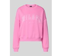 Only Oversized Sweatshirt aus Baumwoll-Mix Modell 'SWEAT LIFE' in Pink, Größe S