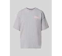 ONLY ONLKINNA LIFE S/S OVERSIZE TOP BOX JRS Damen | SILVER SCONCE KINNA RASPBERRY FRONT | S