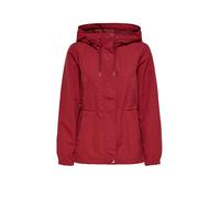 Parka ONLY "ONLASTA LIFE STRING PARKA OTW", Damen, Gr. L, rot (brick rot), Web, Obermaterial: 100% Polyester, unifarben, normal, elastischer Bund, Jacken Parka, Kunstfaser (61109765-L) brick rot
