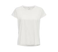 Only Play Damen Female T-Shirt Onpaubree Life On Ss Bat Loose Tee Noos, Cloud Dancer, XL EU