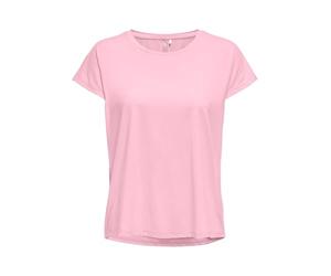 Only Play Damen Female T-Shirt Onpaubree Life On Ss Bat Loose Tee Noos, Pink-a-Boo, M EU