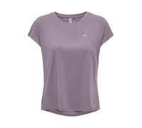 Trainingsshirt ONLY PLAY "ONPAUBREE SS LOOSE TRAIN TEE - NOOS", Damen, Gr. XS, grau (gray ridge), Jersey, Obermaterial: 88% Polyester, 12% Elasthan, unifarben, relaxed fit normal, Rundhals, Shirts (73