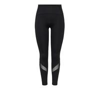Funktionstights ONLY PLAY "ONPRYA-3-POSH HW PCK TIGHTS NOOS", Damen, Gr. S, N-Gr, schwarz, Jersey, Obermaterial: 75% Nylon, 25% Elasthan, unifarben, slim fit knöchellang, Hosen (95145930-S) schwarz
