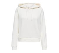 Kapuzensweatshirt ONLY PLAY "ONPLOUNGE LS HOOD SWEAT - NOOS", Damen, Gr. S (36), rot (cloud dancer), Sweatware, Obermaterial: 80% Polyester, 15% Viskose, 5% Elasthan, unifarben, sportlich, regular fit