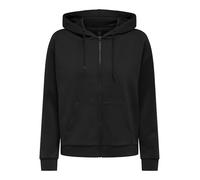 Kapuzensweatshirt ONLY PLAY "ONPLOUNGE LIFE HOOD FZ LS SWT NOOS" Gr. XS (34), schwarz (black) Damen Sweatshirts (30470364-XS) black