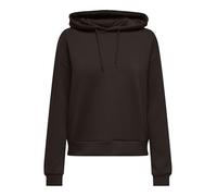 Kapuzensweatshirt ONLY PLAY "ONPLOUNGE LS HOOD SWEAT - NOOS", Damen, Gr. XL, braun (chocolate torte), Sweatware, Obermaterial: 80% Polyester, 15% Viskose, 5% Elasthan, unifarben, sportlich, regular fi