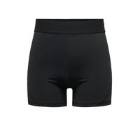 Trainingsshorts ONLY PLAY "ONPGIL-2-LANA LIFE HW SHORTS NOOS", Damen, Gr. S (36), N-Gr, schwarz, Jersey, Obermaterial: 80% Polyester, 20% Elasthan, unifarben, casual, Hosen (36898052-S) schwarz
