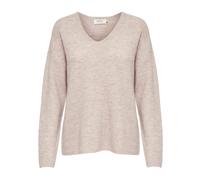 ONLY warmer Strickpullover ONLCAMILLA V-Ausschnitt Langarm Stretch Grau Größe M