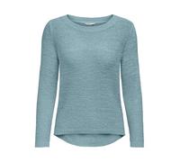 Strickpullover ONLY "ONLGEENA XO L/S PULLOVER KNT NOOS", Damen, Gr. S (36), blau (arona), Strick, Obermaterial: 65% Polyacryl, 35% Polyamid, unifarben, modisch, regular fit Po-bedeckend, Rundhals, Lan