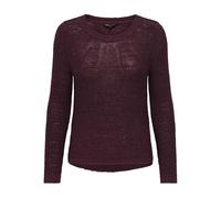 Only Strickpullover ONLGEENA XO L/S – Strick, Regular Fit, Materialmix, Damen L, Cabernet