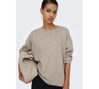 Only Strickpullover ONLLOYAL AMALIO LIFE LS O-NECK KNT NOOS Damen XS Beige meliert Rundhals