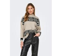 ONLY ONLVICTORIA L/S PULLOVER KNT NOOS Damen / PUMICE STONE PATTERN:BLACK JACQUARD /