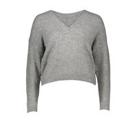 ONLY ONLMANIFESTA LS REVERSIBLE KNT NCA Damen / LIGHT GREY MELANGE DETAIL:BLACK LACE / L
