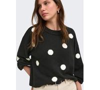 ONLY Regular Fit Pullover mit Rundhalsausschnitt Modell 'RICA' in Black, Größe XL