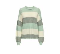 ONLY - ONLATIA L/S STRIPE PULLOVER KNT NOOS silt green - Gr. - XL