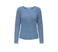 Strickpullover ONLY "ONLGEENA XO L/S PULLOVER KNT NOOS", Damen, Gr. M, riviera, Strick, Obermaterial: 65% Polyacryl, 35% Polyamid, unifarben, regular fit Po-bedeckend, Rundhals, Rippstrickbündchen, Pu