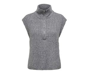 ONLY Pullunder in Grau - Größe L | Damen Pullover Cardigans
