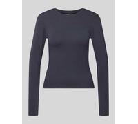 ONLY Regular Fit Langarmshirt aus Baumwoll-Mix Modell 'RILEY' in Dunkelblau, Größe S