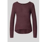 ONLY Regular Fit Pullover mit U-Boot-Ausschnitt Modell 'GEENA' in Pflaume, Größe XS