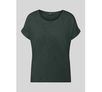 ONLY Regular Fit T-Shirt aus Viskose-Mix Modell 'MOSTER' in Dunkelgruen, Größe XS