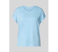 Only Regular Fit T-Shirt aus Viskose-Mix Modell 'MOSTER' in Hellblau, Größe L