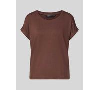 ONLY Regular Fit T-Shirt aus Viskose-Mix Modell 'MOSTER' in Rostrot, Größe M