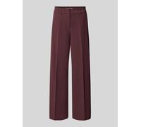 ONLY Regular Fit Weite Hose mit Bügelfalten Modell 'KALINA' in Bordeaux, Größe 40
