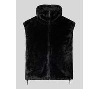 Only Weste ONLDANA DANA - Regular Fit, Plüsch, Wende-Funktion, 100% Polyester - Damen XS Schwarz