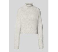 Only Relaxed Fit Rollkragenpullover mit Woll-Anteil Modell 'MELANIE' in Hellgrau Melange, Größe S