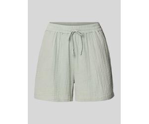 Only Relaxed Fit Shorts aus reiner Baumwolle Modell 'THYRA' in Schilf, Größe L