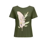 ONLY Shirt "Free Life" in Khaki - Größe L | Damen Tops