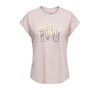 Only - ONLJANY NEW S/S O-NECK PRINT TOP BOX JRS Pale Lilac - Gr. - S