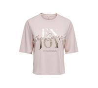 Kurzarmshirt ONLY "ONLFREE MAYA S/S PRINT TOP BOX JRS", Damen, Gr. S, pale lila print:enjoy, Jersey, Obermaterial: 70% Modal, 30% Polyester, bedruckt, regular fit normal, Rundhals, Shirts, Materialmix